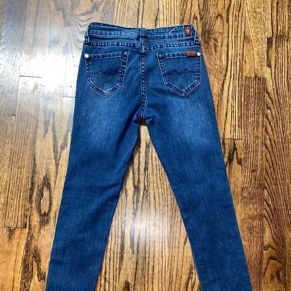 7 FOR ALL MANKIND GILS “SKINNY” JEAN SIZE 10 MINT - Picture 2 of 5